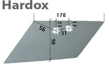 Lemiesz przedpłużka HARDOX 9691911/L części do pługa KRONE