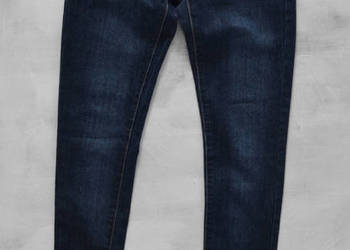 granatowe jeansy rurki skinny 34 XS S