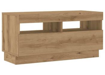 Szafka pod TV z oświetleniem LED dąb artisan 180x35x40 cm WM-3329164