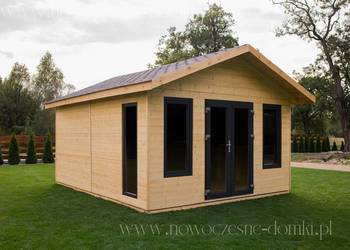 Drewniany domek ogrodowy Leon 2 wym 4x4m - Producent Montaż