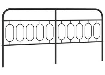 Metalowe wezgłowie czarne 200 cm WM-377155