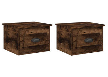Wiszące szafki nocne 2 szt. przydymiony dąb 415x36x28 cm WM-816387