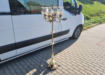 Lampa Antyczna podłogowa - Porcelana / antyk / 4 klosze Import Niemcy