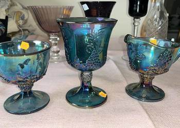 Kieliszek Karnawał Indiana Amber Harvest Gold - opalizujący .