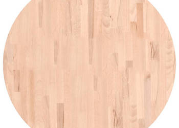 Blat do stołu Ø80x4 cm okrągły lite drewno bukowe WM-355925