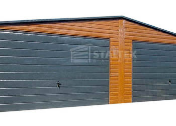 Garaż Blaszany 8x5 - 2x Brama Uchylna - Okno - Drzwi ST112