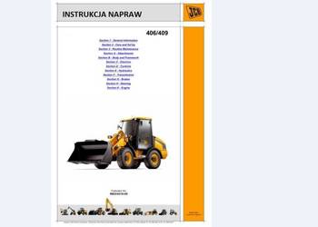 JCB 406 407 408 409 instrukcja napraw ładowarka J.POLSKI