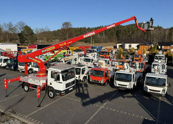 MAN TGL 8.180 Zwyżka Palfinger TKA 28 m w bok 20m podnośnik koszowy BISON …