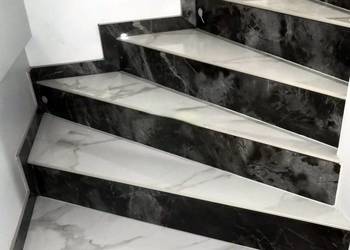 Płytki na schody CALACATTA CARRARA 30x60 Wysoki Połysk