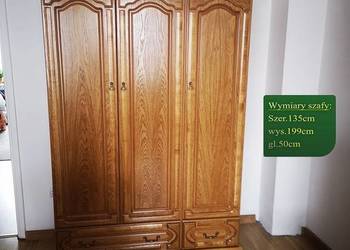 Szafa 135` Dąb Rustik Orzech Mahoń (3D-2S) BEKAS Producent Mebli
