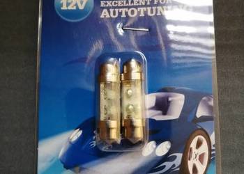 Żarówki LED C5W zielone BOSMA