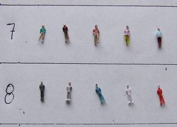 Figurki h=10 mm do skali N sztuk 5 zestaw