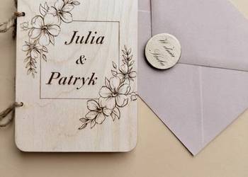 Kartka na ślub lub inną uroczystość, personalizowana z motywem kwiatów