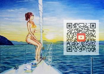 HOLIDAYS, 38 x 46, 2015, olej na płótnie, DARMOWA wysyłka