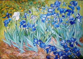 Kolekcjonerska interpretacja obrazu Vincenta van Gogha „Irysy”