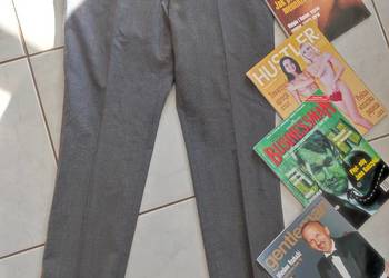 L/XL Next spodnie męskie krata klasyczne casual fit miejsce w kant eleganck