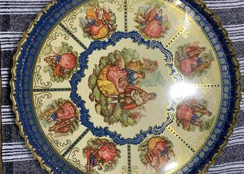 Taca z motywem wiktoriańskim - metalowa