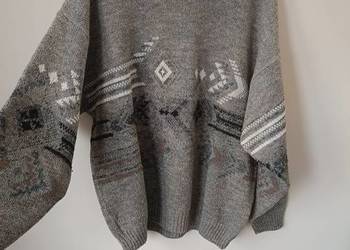 Sweter męski dobra jakość wełny Marc Gibaldi Ambiente Vitange duży rozmiar