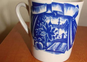 stary kobaltowy kubek