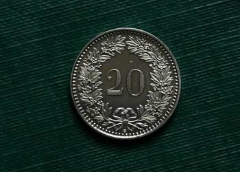 SZWAJCARIA - 20 rappenów, 2014r