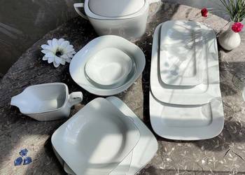 Serwis obiadowy porcelanowy Auris/Aurora 12 osób - Wałbrzych