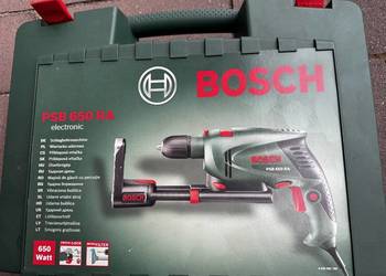 Bosch udarowa PSB 650 RA SSBF odsysanie mikrofiltr walizka