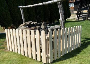 przęsło ogrodzeniowe drewniane 1,5 m. x 50 cm. - inne wysokości do 80 cm.