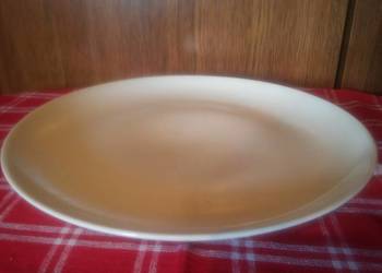Duży talerz, półmisek biała porcelana PRL