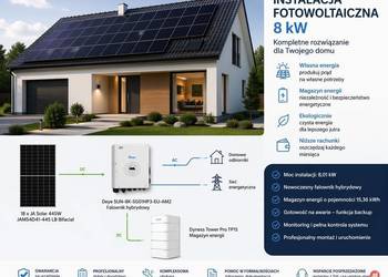 Instalacja fotowoltaiczna 8kW z magazynem energii