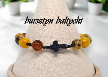 Bransoletka różaniec, dziesiątka różańca, BURSZTYN bałtycki #1026 Bransoletka różaniec, dziesiątka różańca, BURSZTYN bałtycki #1026