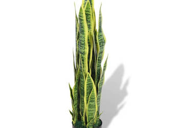 Sztuczna sansewieria z doniczką 90 cm zielona WM-244427