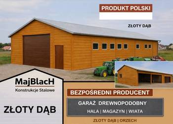 Duża Wiata /Hala / Garaż Blaszany RAL /Konstrukcje Stalowe – Maj-BlacH