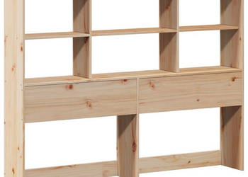 Wezgłowie do łóżka z półkami 120 cm lite drewno sosnowe WM-855666