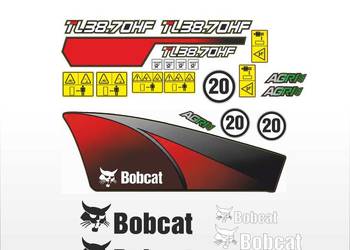 Naklejki na bobcat  TL 38.70 HF AGRI - BARDZO MOCNE I ODPORNE