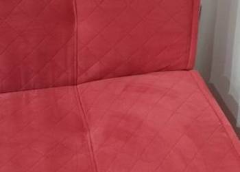 Łóżko sofa wersalka rozkładana czerwona 120x200