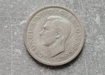 174) ANGLIA srebro - 1 Shilling - 1940 r. Jerzy VI
