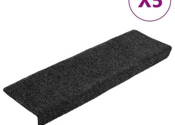 vidaXL Maty na schody samoprzylepne 5 szt. 65x21x4 cm Szare(SKU:149724)