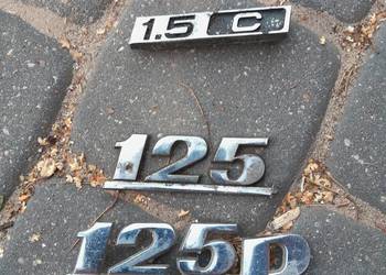 Fiat 125p  1.5c emblematy