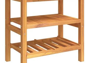 vidaXL Szafka łazienkowa, 2 półki, 74x45x75 cm, lite drewno(SKU:353955)