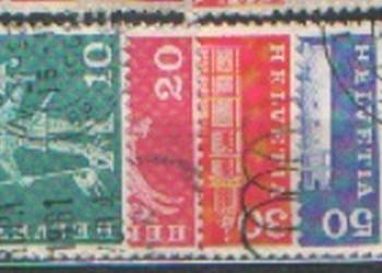 Zn. Szwajcaria Mi 697, 9, 701, 4, 9 kas 1960