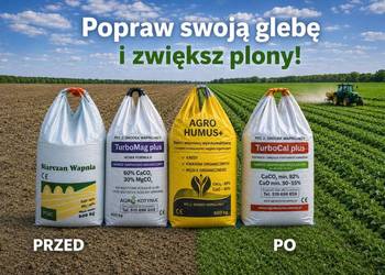 Wapno granulowane ekologiczne magnezowe Czarna Kreda 06a. Siarczan Wapna.