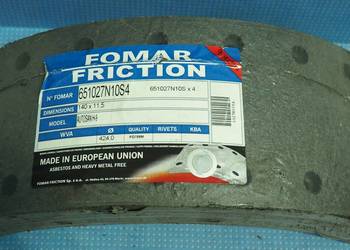 Okładzina hamulcowa 140x11.5 AUTOSAN H-9 651027N10S4