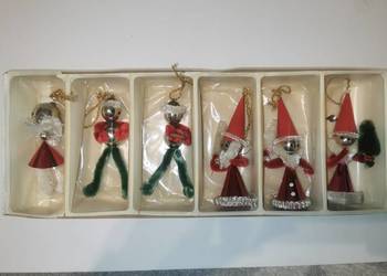 Bombki na choinkę PRL, Pajacyki, muchomory, serca, drucuki