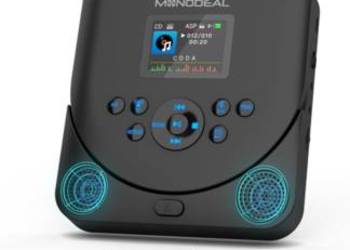 ODTWARZACZ CD DISCMAN 2000mAh BEZPRZEWODOWA ŁĄCZNOŚĆ FM/BT/AUX EKRAN LCD