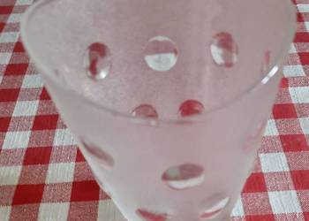 Wazon ze szkła mrożonego vintage Italian Borgonovo Włochy, lata 70.