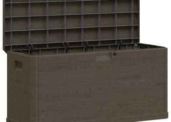 vidaXL Skrzynia ogrodowa, 280 L, brązowa(SKU:45687)