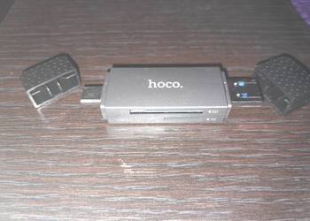 Uniwersalny dwufunkcyjny czytnik kart pamięci Hoco HB45 Spirit USB 3.0