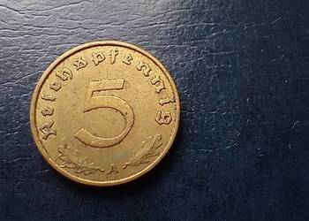 Stare monety 5 fenig 1938 A NIemcy /2