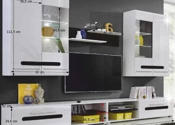 Meblościanka biała połysk nowa do samodzielnego montażu