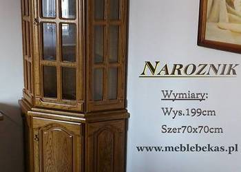 Prześliczna Stylowa Witryna Narożna Dąb Rustikalny Bekas Producent MEBLI